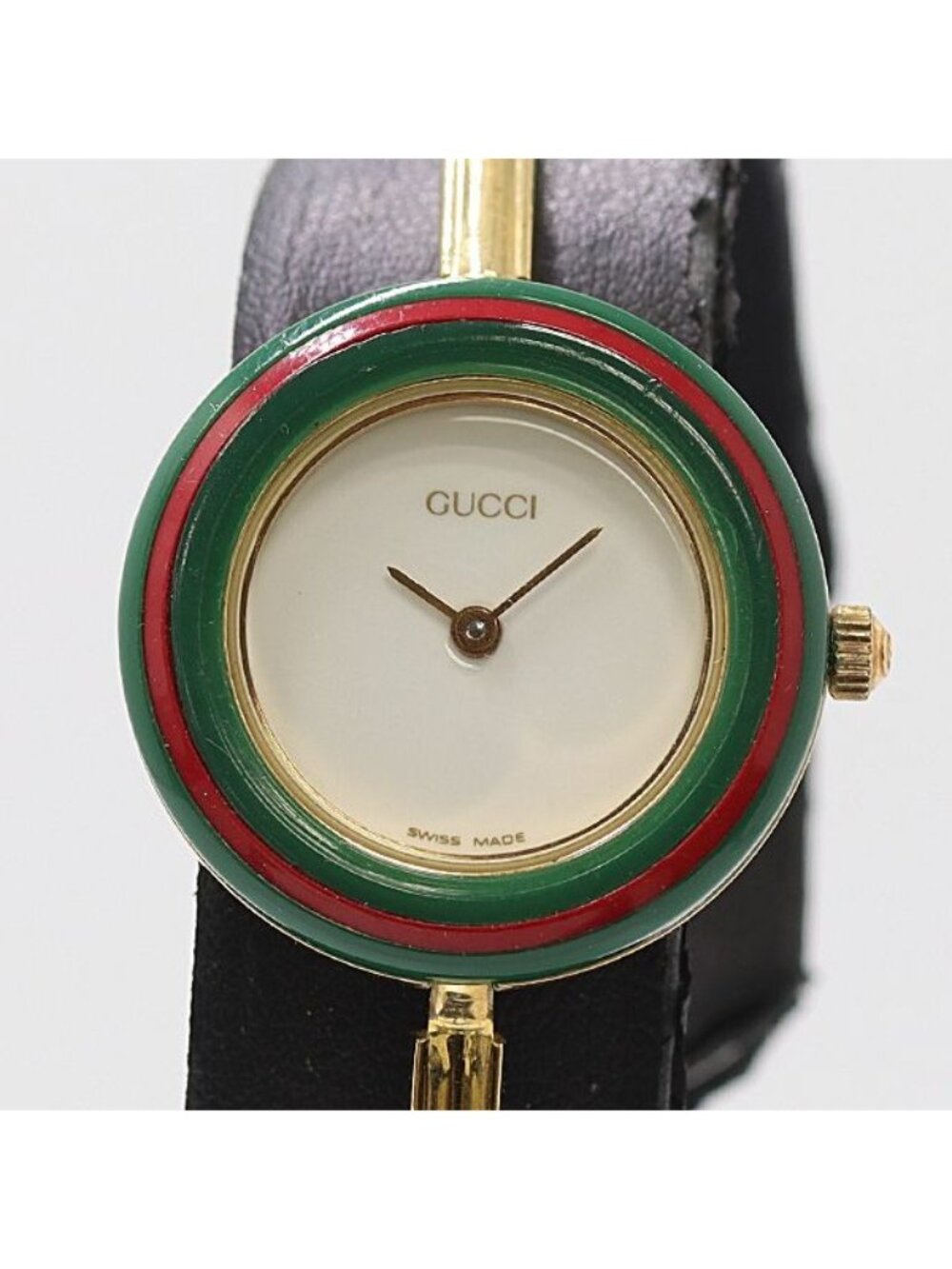 ★SOLD★ Gucci Change Bezel Watch 11 12.2 Quartz White Dial - Picture 2 of 5